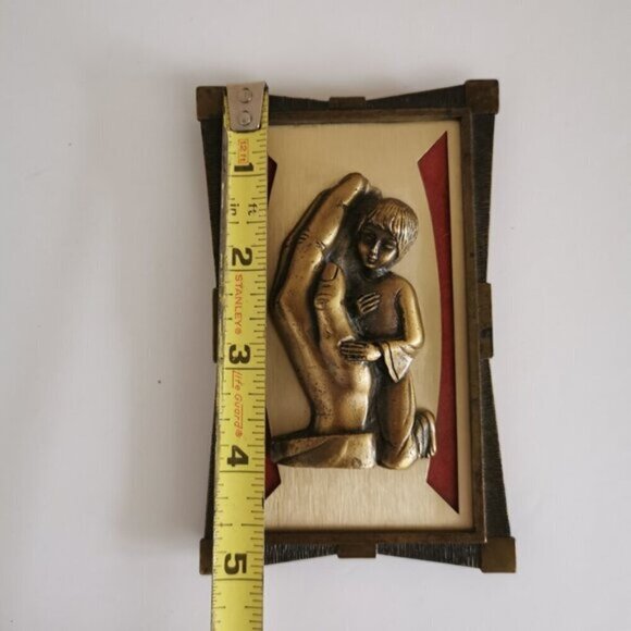 Boy's First Communion Art Vintage Religious Christian Praying Hand Italian - Picture 6 of 7